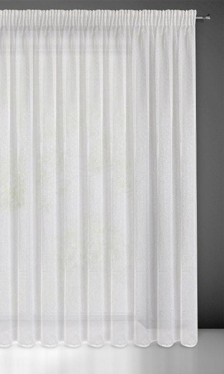 Eurofirany, firana gotowa na taśmie, Sibel, 300-250 cm, biały