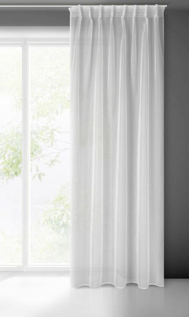 Eurofirany, firana gotowa na taśmie, Simone, 140-300 cm, biały