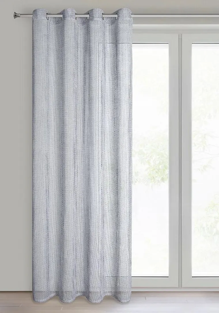 Eurofirany, firana gotowa, Neli, 140-250 cm, srebrny