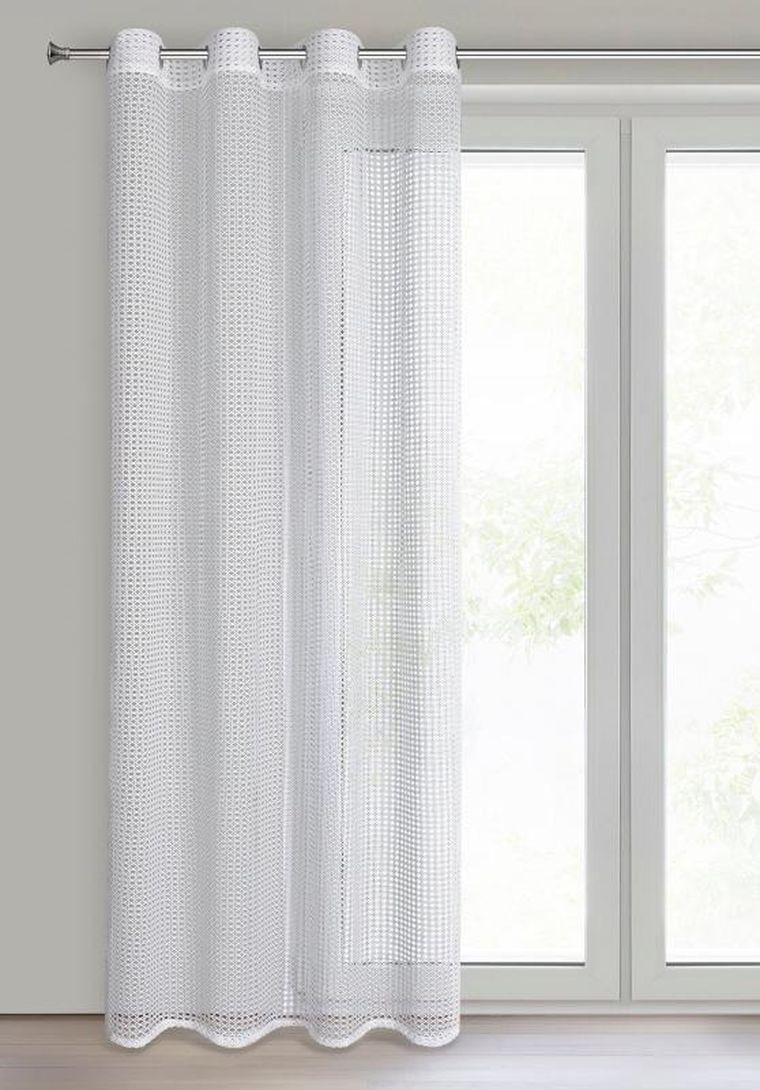 Eurofirany, firana gotowa, Neri, 140-250 cm, biały