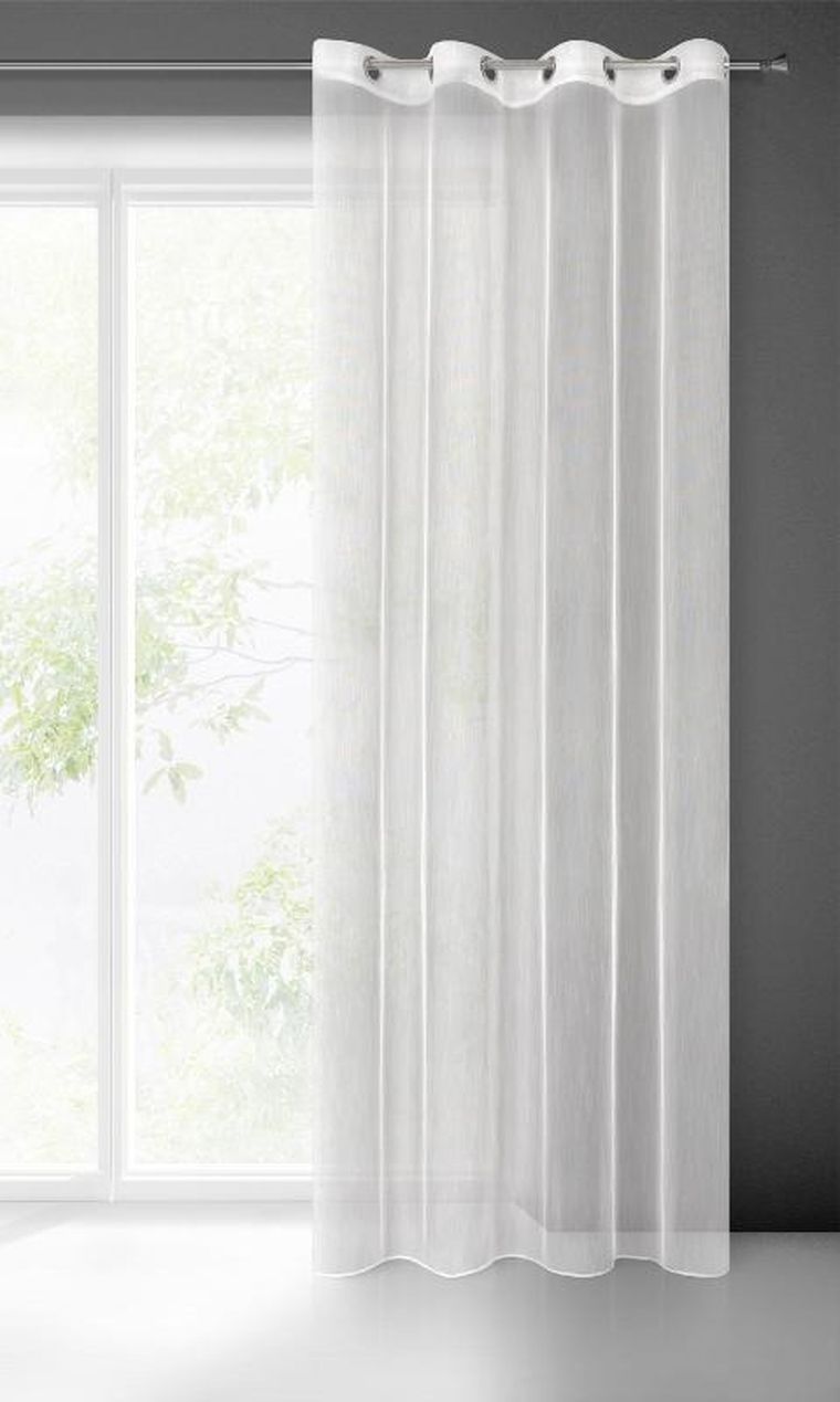 Eurofirany, firana gotowa Nicea, 140-250 cm, biały