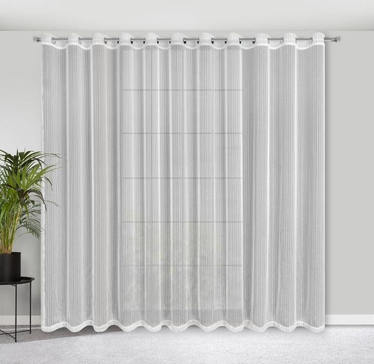 Eurofirany, firana gotowa, Noelia, 300-250 cm, biały