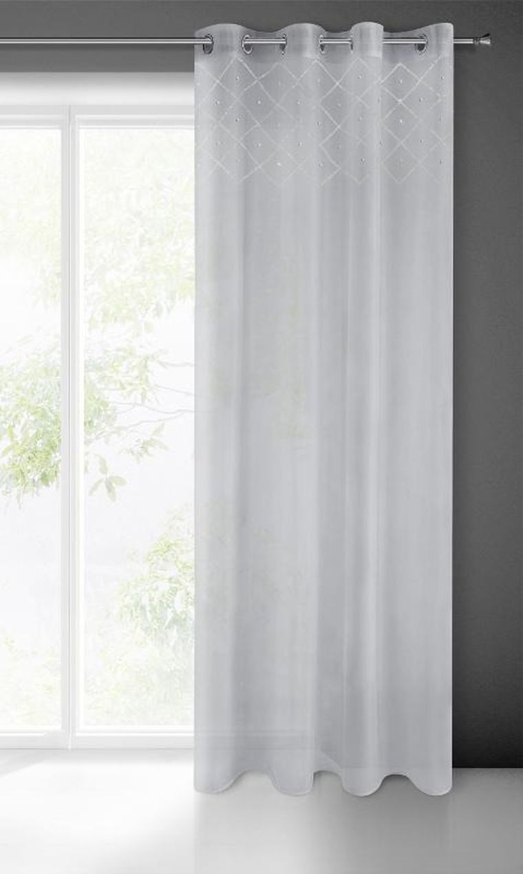 Eurofirany, firana gotowa Perla, 140-250 cm, biały
