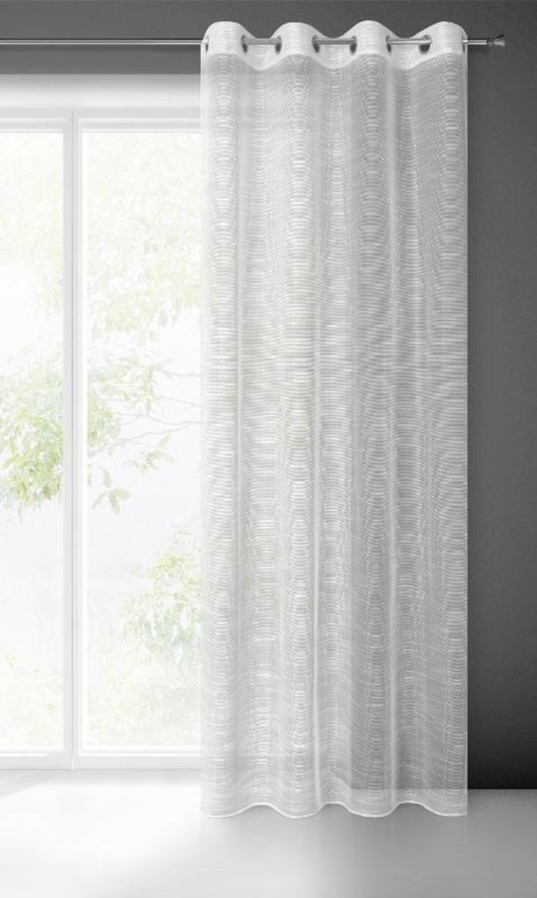 Eurofirany, firana gotowa, Rachel, 140-250 cm, biały