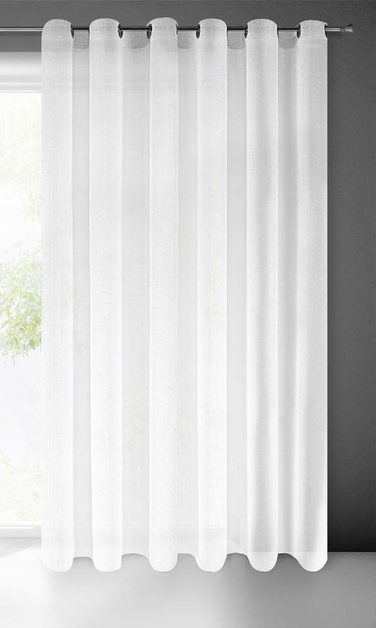 Eurofirany, firana gotowa Sakali 350-250 cm, biały