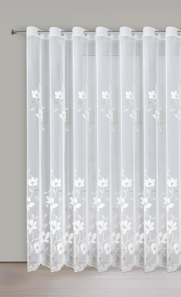 Eurofirany, firana gotowa, Sandi, 350-250 cm, biały