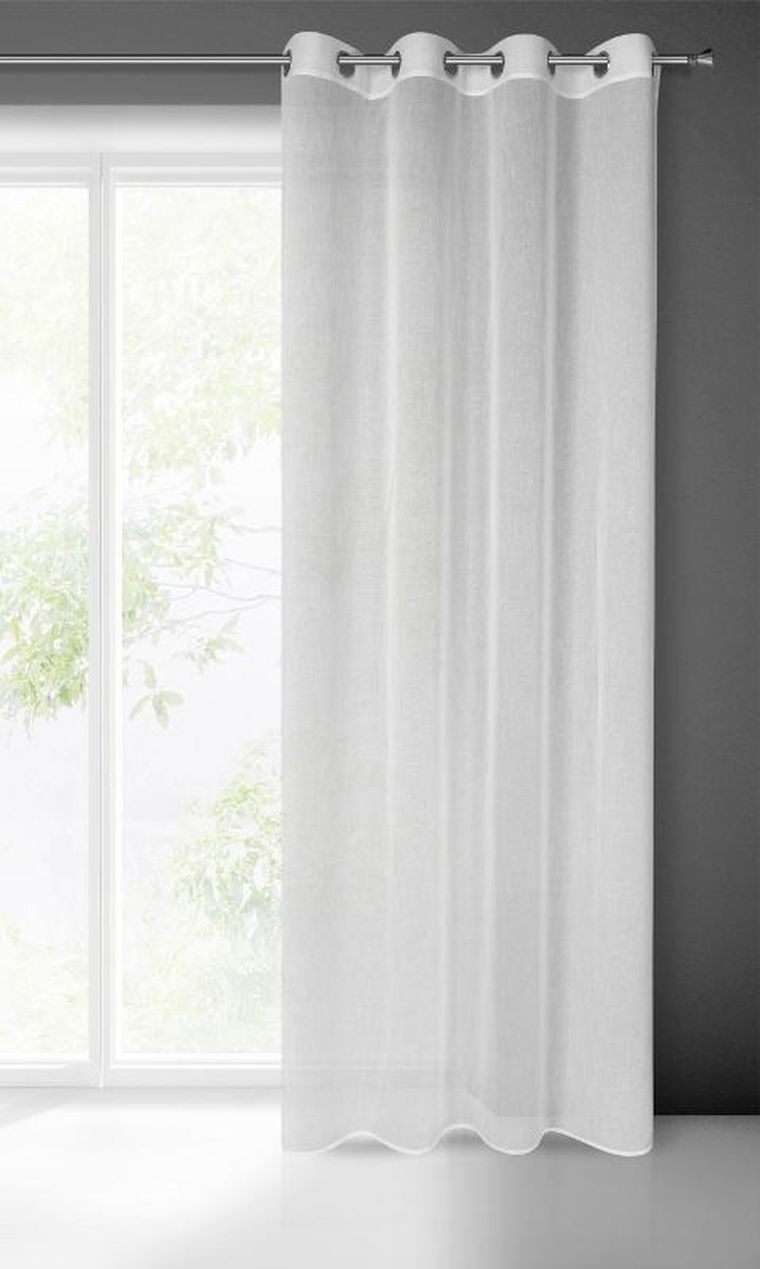 Eurofirany, firana gotowa sandra 140-250 cm, biały