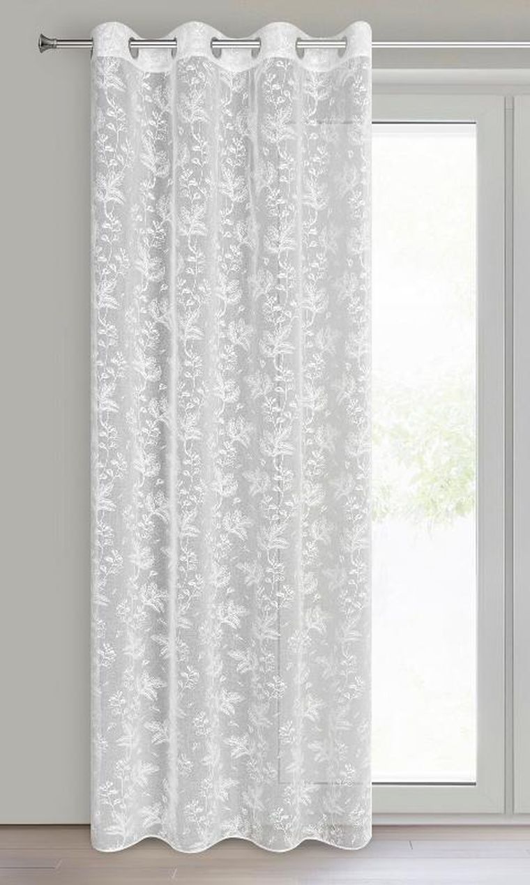 Eurofirany, firana gotowa, Serena, biały, 140-260 cm