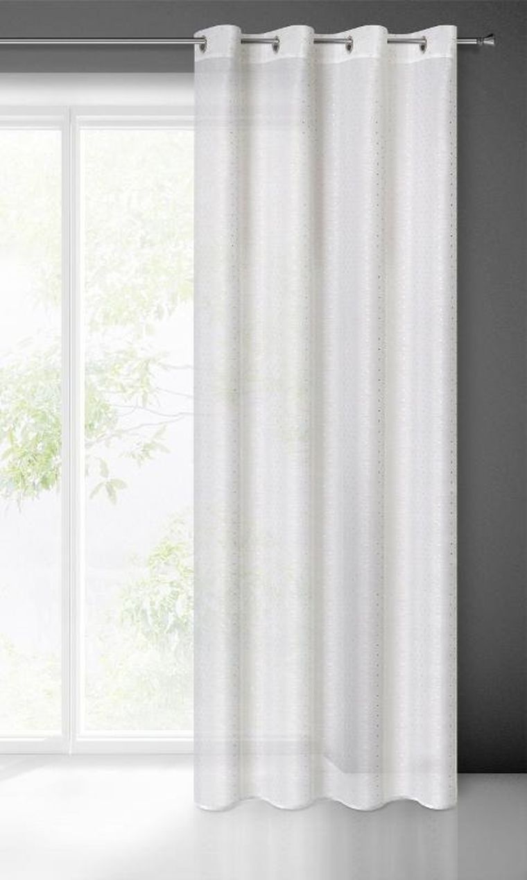Eurofirany, firana gotowa, Sibel, 140-250 cm, biały