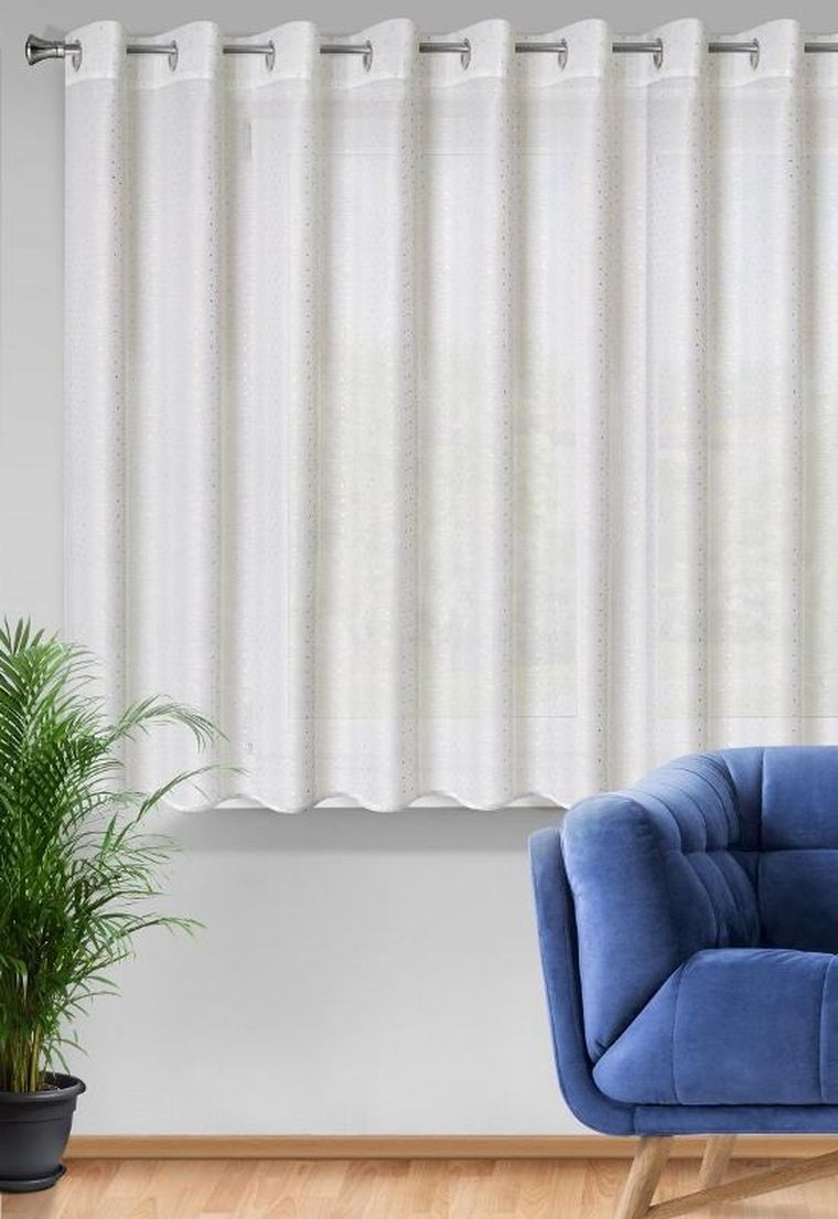 Eurofirany, firana gotowa, Sibel, 300-160 cm, biały