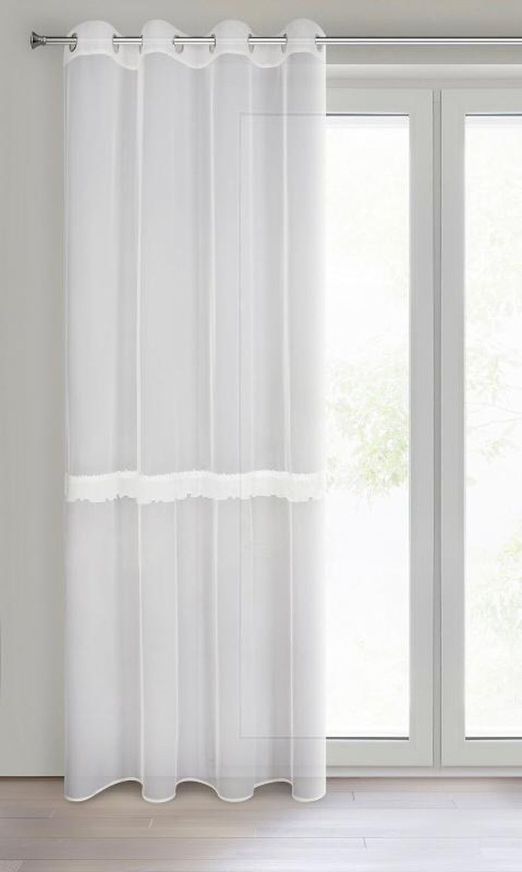 Eurofirany, firana gotowa, Sofi, 140-260 cm, biały