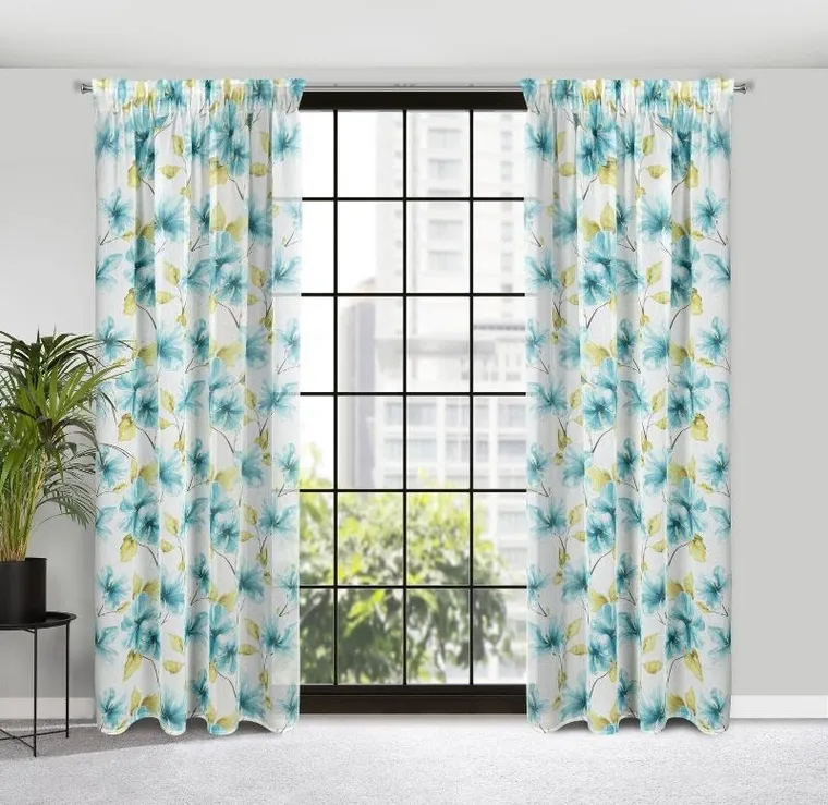 Eurofirany, firana gotowa, Sofia, na taśmie, 140-270 cm, biały