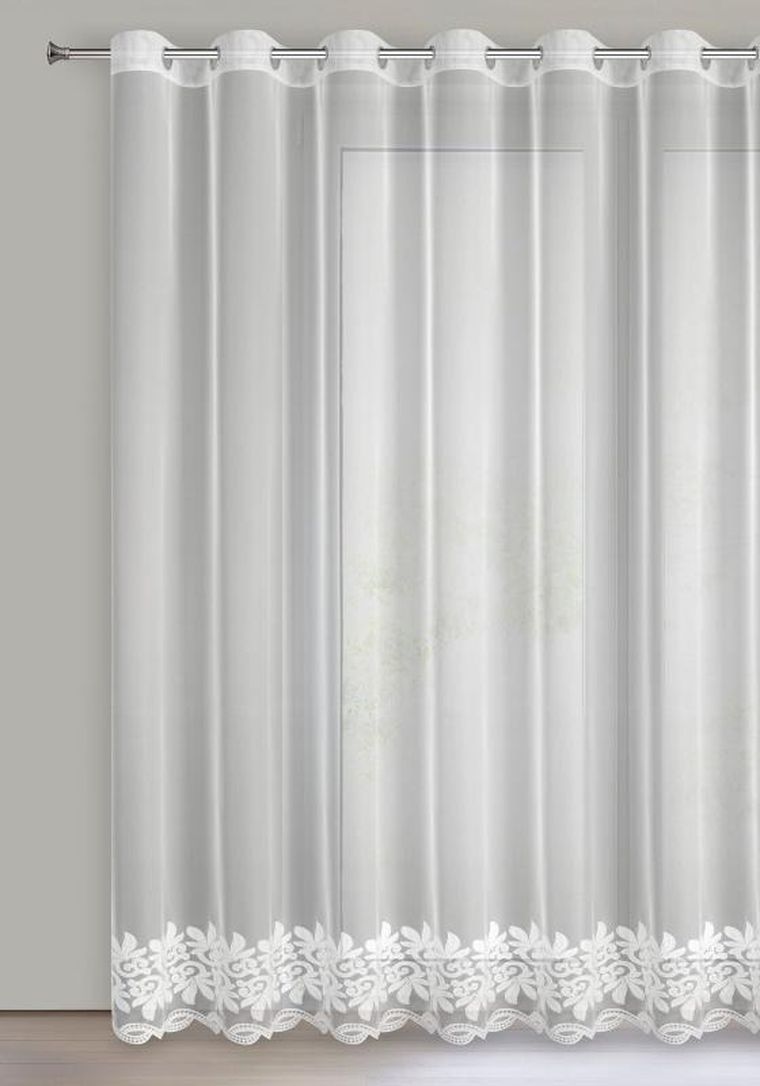 Eurofirany, firana gotowa, Talia, 350-250 cm, biały