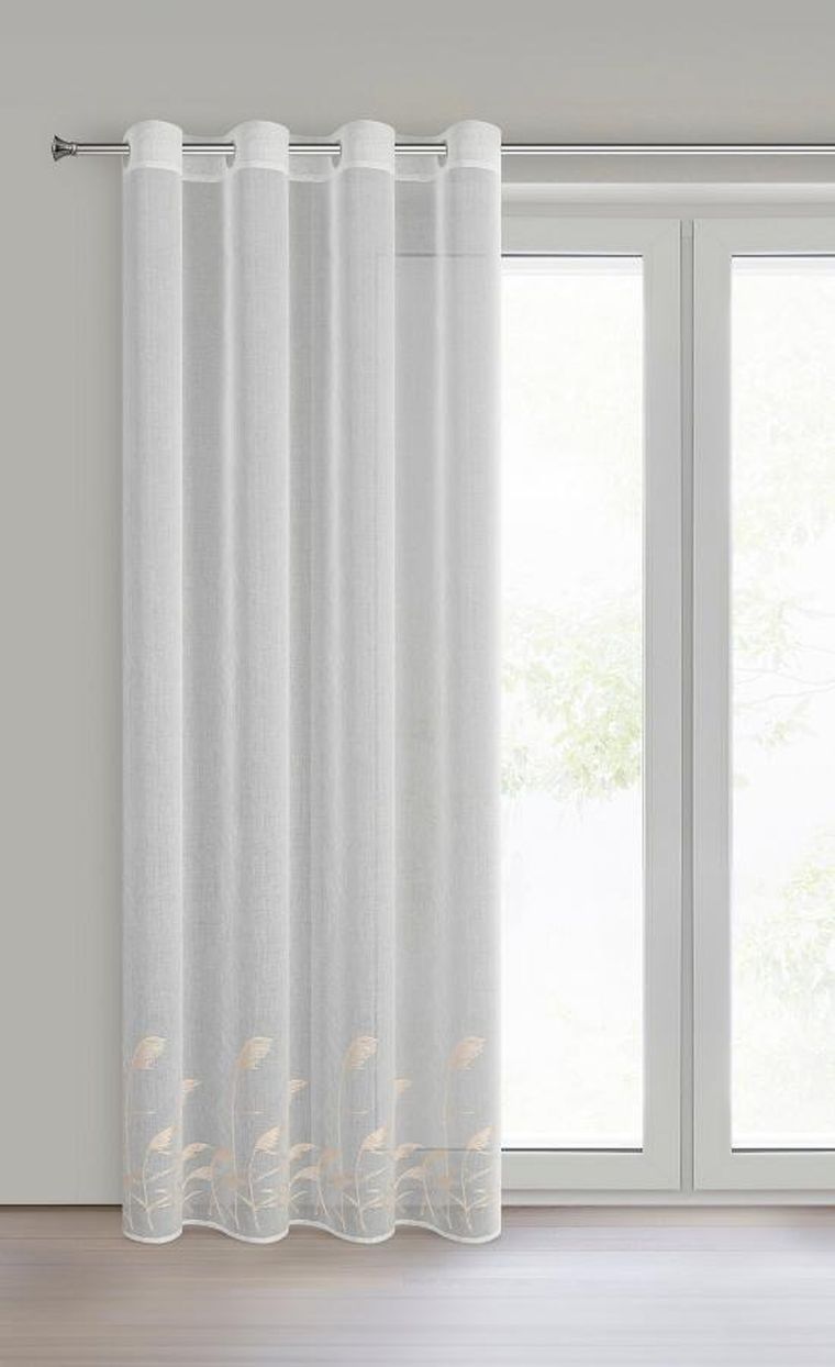 Eurofirany, firana gotowa, Tasha, 140-250 cm, biały