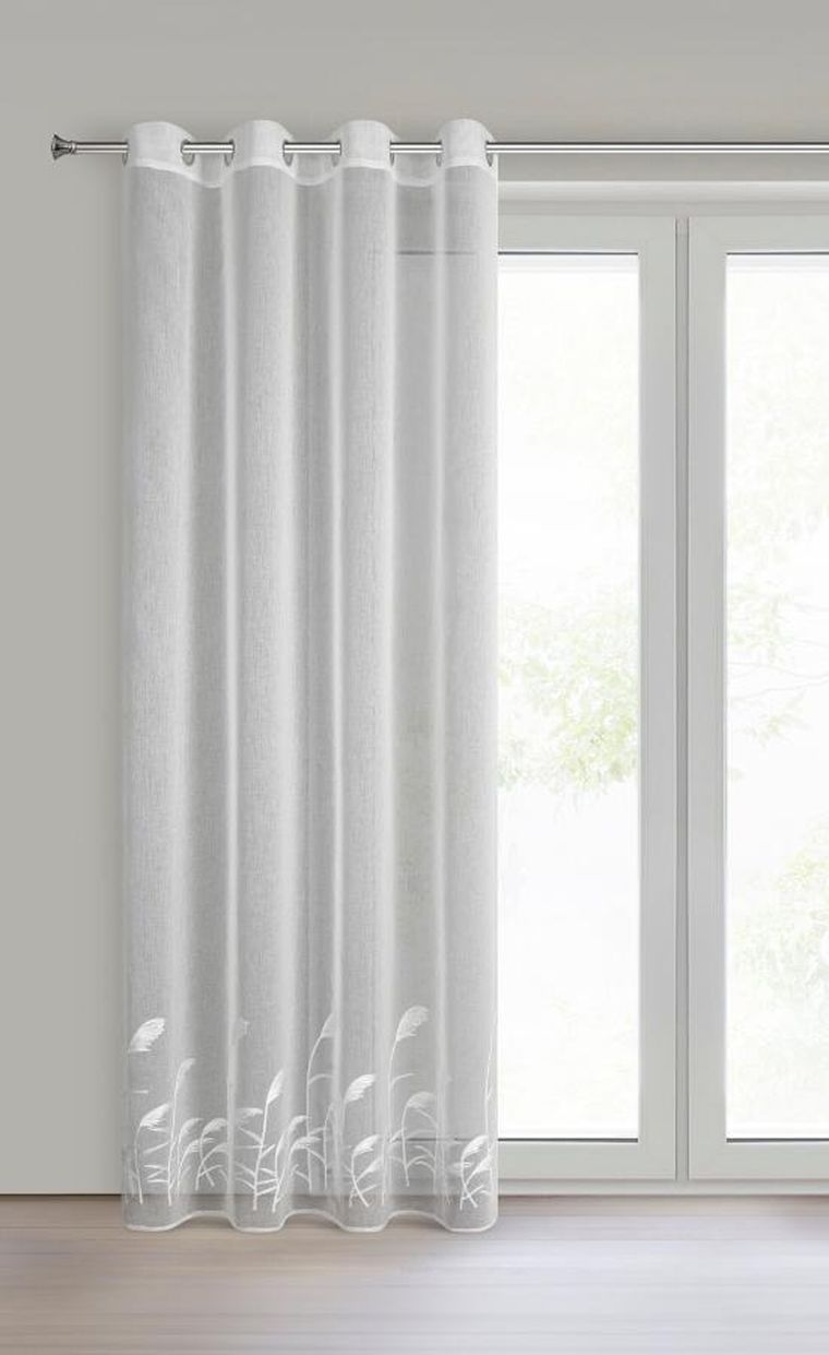 Eurofirany, firana gotowa, Tasha, 140-250 cm, biały