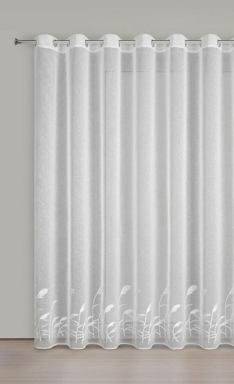 Eurofirany, firana gotowa, Tasha, 400-250 cm, biały