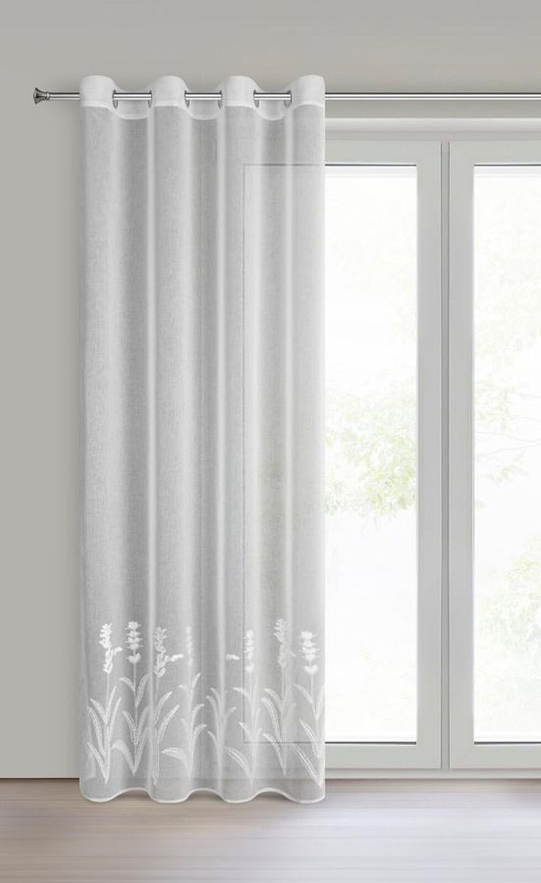 Eurofirany, firana gotowa, Tonya, 140-250 cm, biały