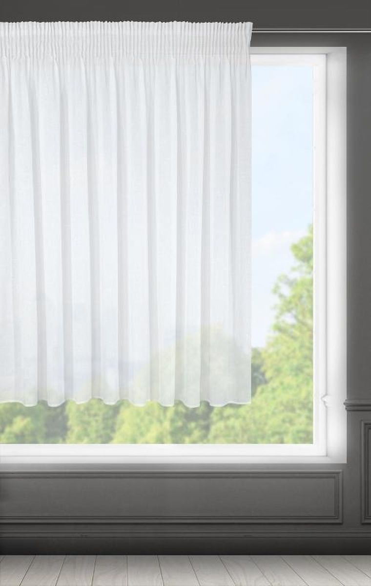 Eurofirany, firana gotowa Viola na taśmie, 400-145 cm, biały