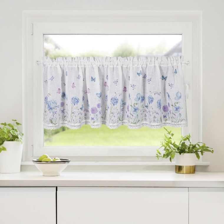 Eurofirany, firana gotowa, Zoja, 30-150 cm, biały