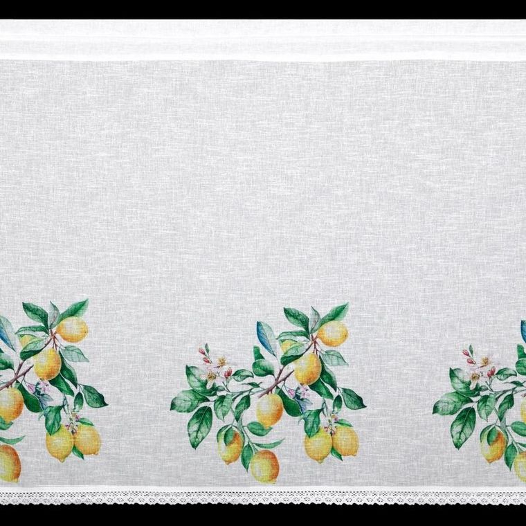 Eurofirany, firana zaciemniająca gotowa, Cloe, na taśmie, 150-90 cm, biały