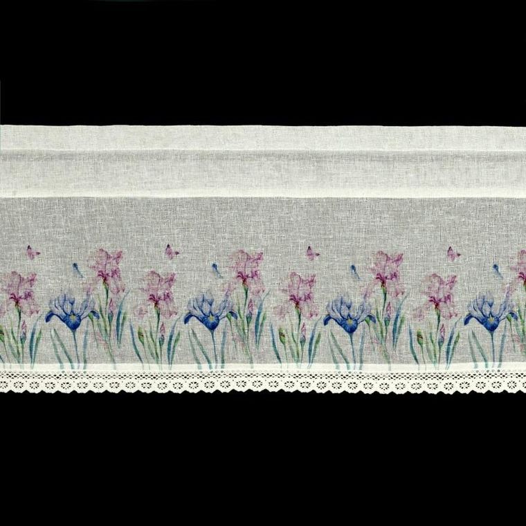 Eurofirany, firana zaciemniająca gotowa, Dolorez, na taśmie, 150-30 cm, biały