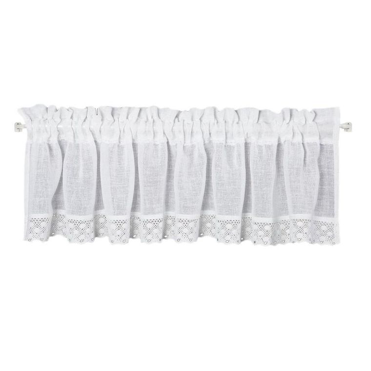 Eurofirany, firana zaciemniająca gotowa, Lisa, 30-150 cm, biały