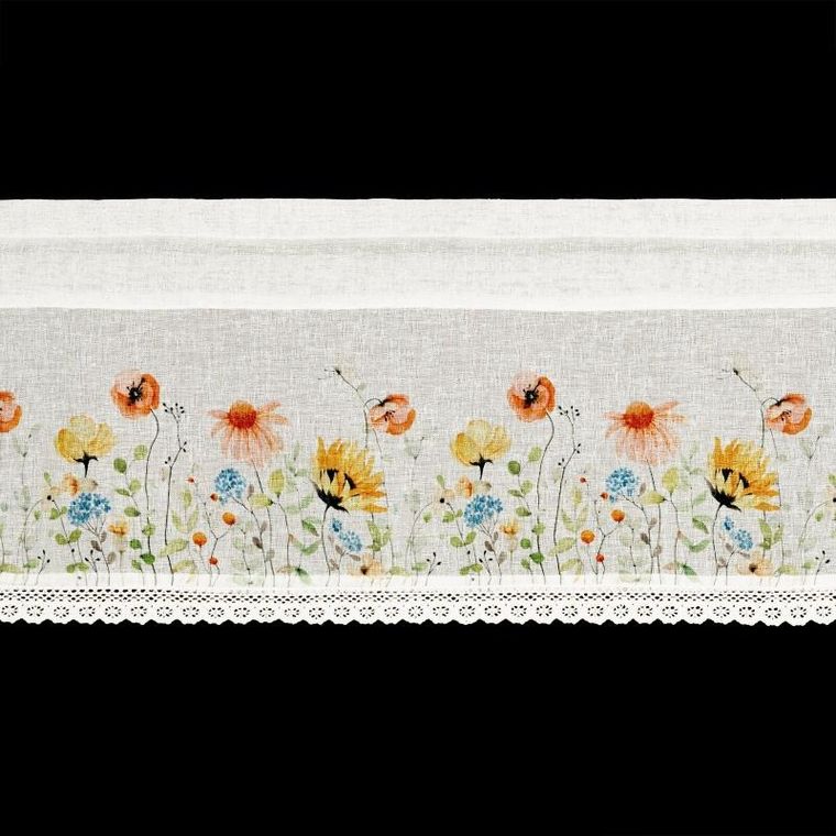 Eurofirany, firana zaciemniająca gotowa na taśmie, Nati, 150-30 cm, biały