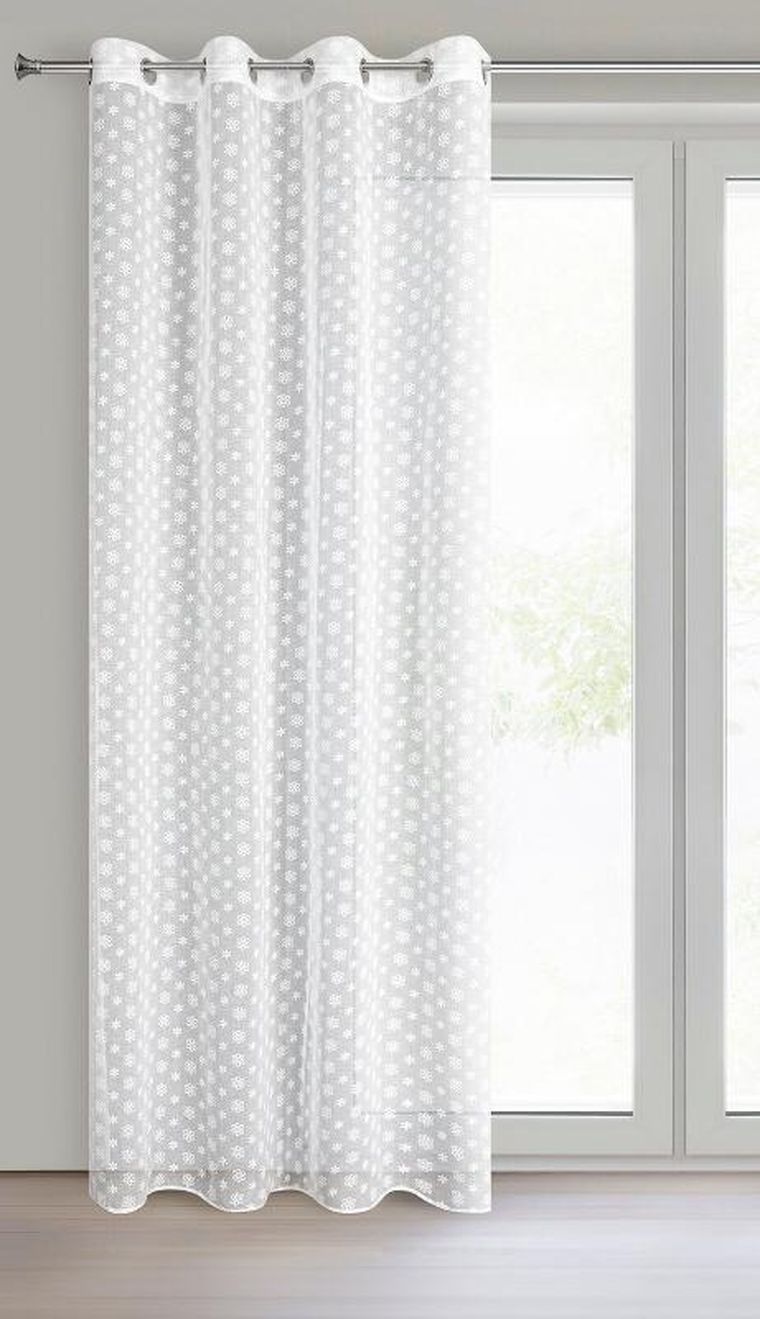 Eurofirany, firana zaciemniająca gotowa, Sanny, 140-250 cm, biały