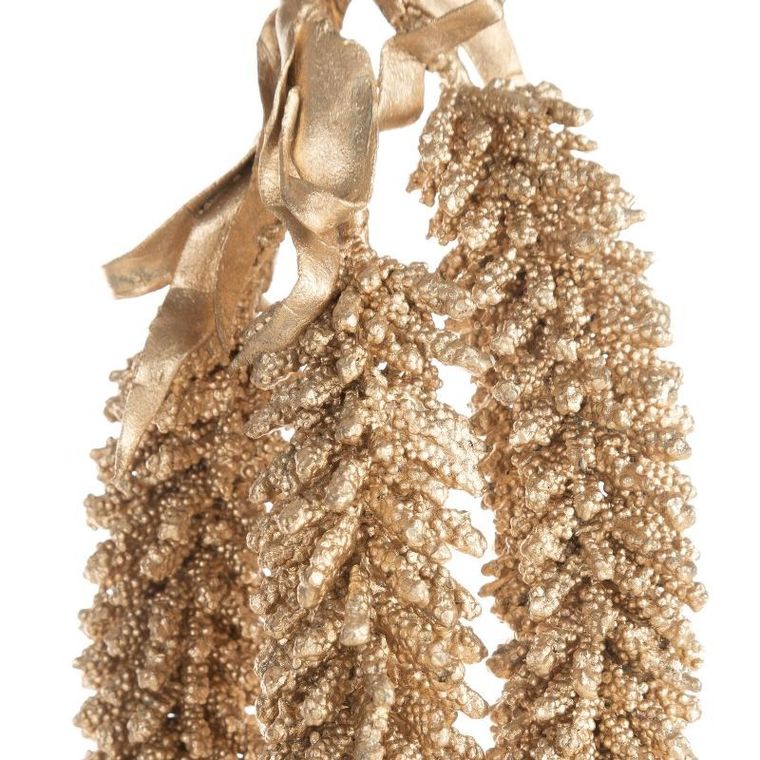 Eurofirany, gałązka świąteczna dekoracyjna, 10-70 cm, szampański