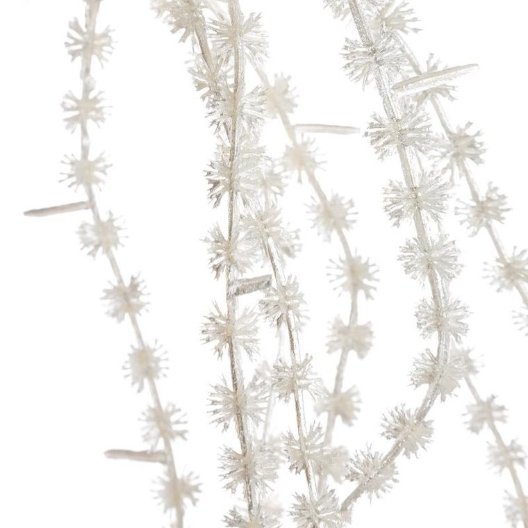 Eurofirany, gałązka świąteczna dekoracyjna, 10-90 cm, biały