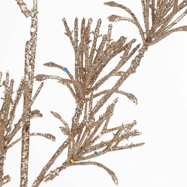 Eurofirany, gałązka świąteczna dekoracyjna, 20-60 cm, szampański