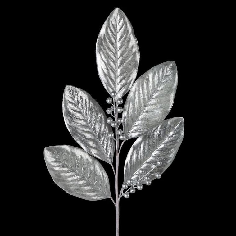 Eurofirany, gałązka świąteczna dekoracyjna, 25-80 cm, srebrny