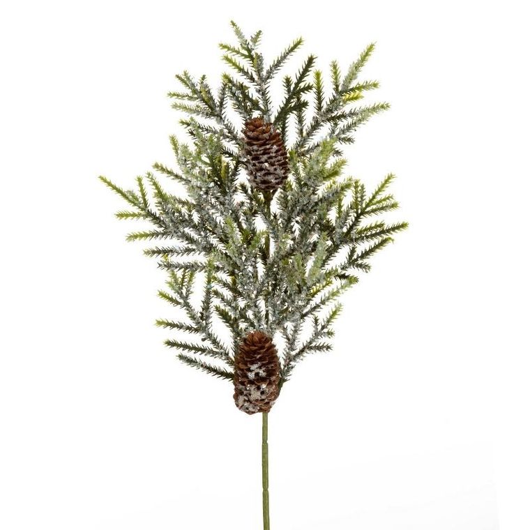 Eurofirany, gałązka świąteczna dekoracyjna, 30-20 cm, zielony