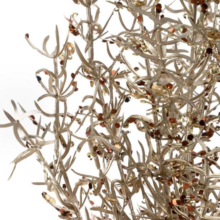 Eurofirany, gałązka świąteczna dekoracyjna, szampański, 9-65 cm