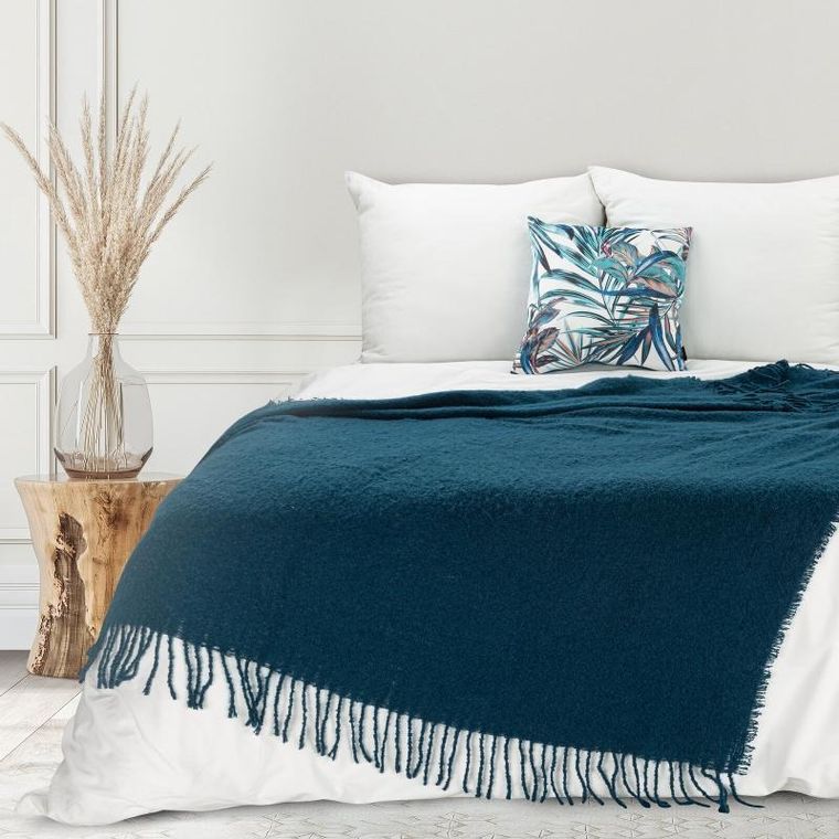 Eurofirany, koc Bela, 150-180 cm, granatowy