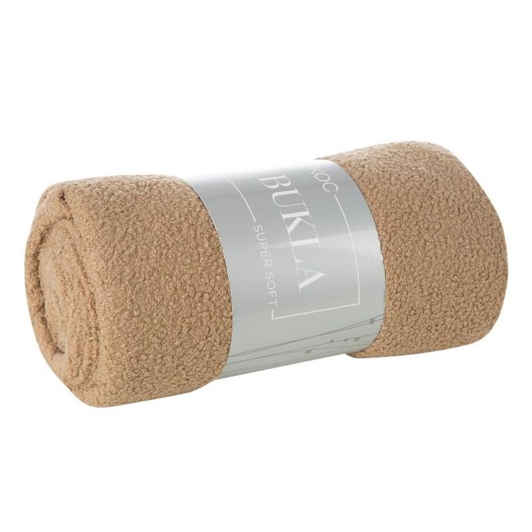 Eurofirany, koc bukla, 150-200 cm, beżowy