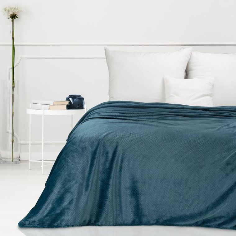 Eurofirany, koc d91 Cindy, 150-200 cm, granatowy