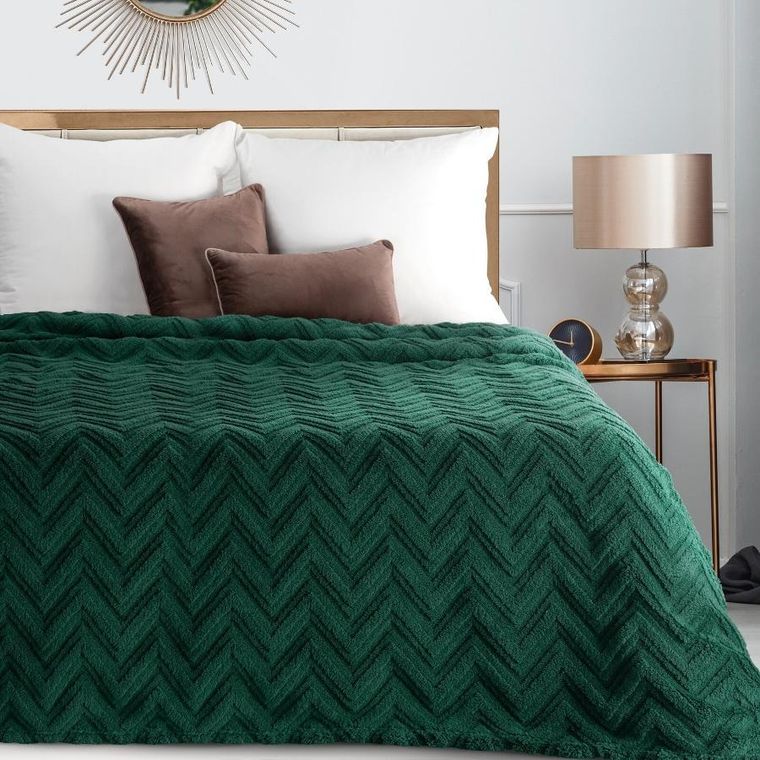 Eurofirany, koc d91 jodła, 170-210 cm, ciemnozielony