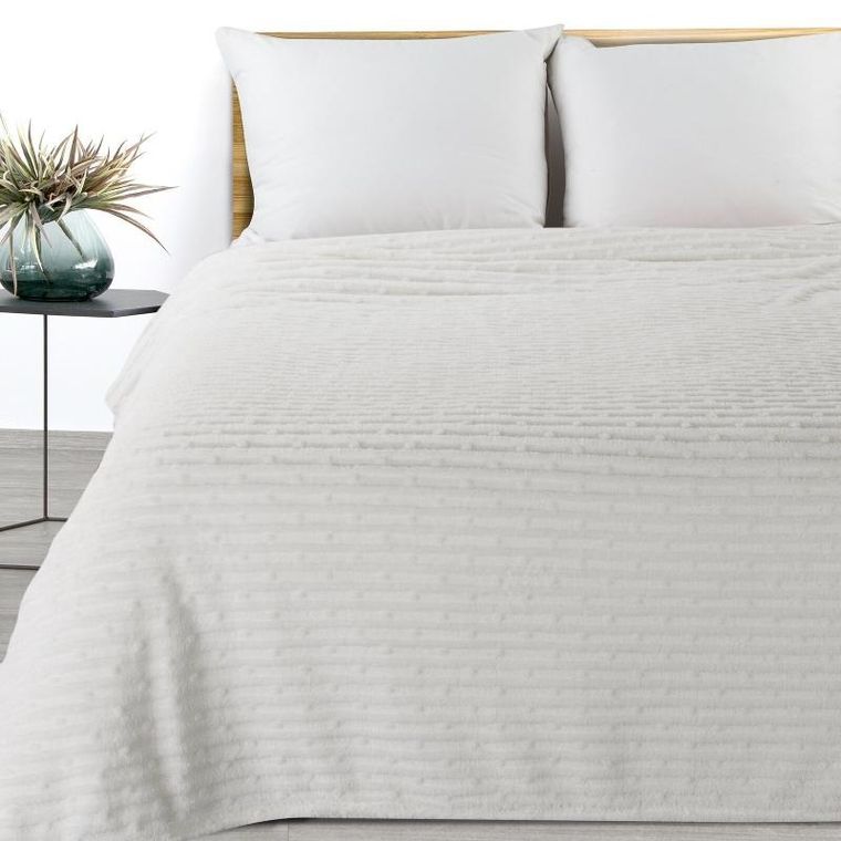 Eurofirany, koc d91, Lisa, 130-170 cm, biały