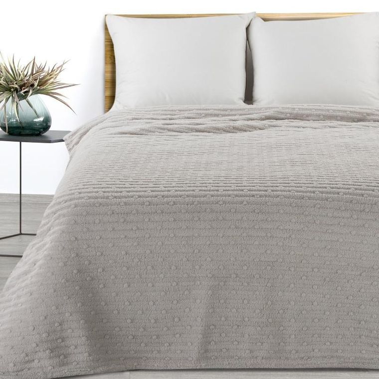 Eurofirany, koc d91, Lisa, 200-220 cm, srebrny