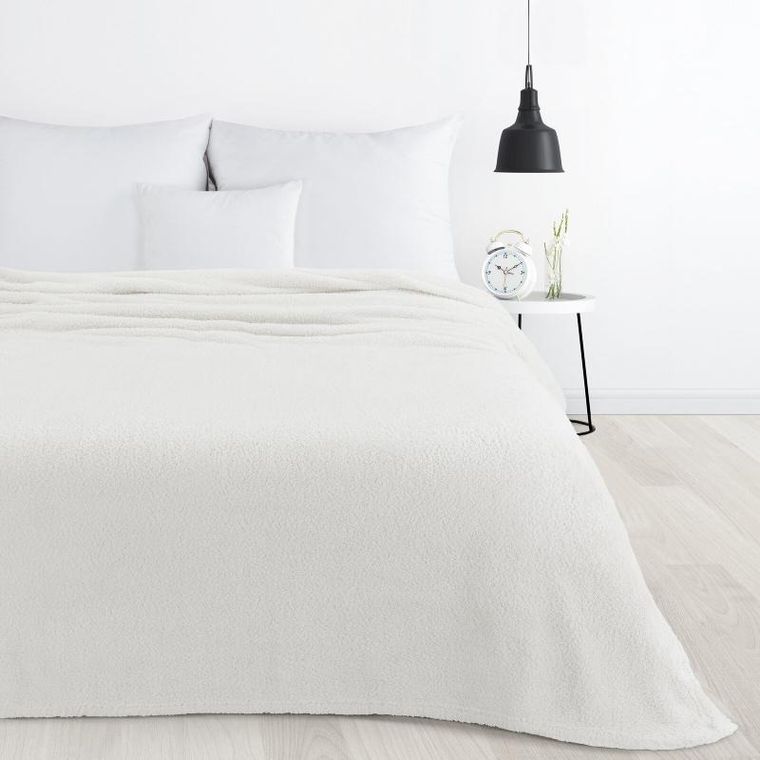 Eurofirany, koc d91, Lori, 170-210 cm, biały