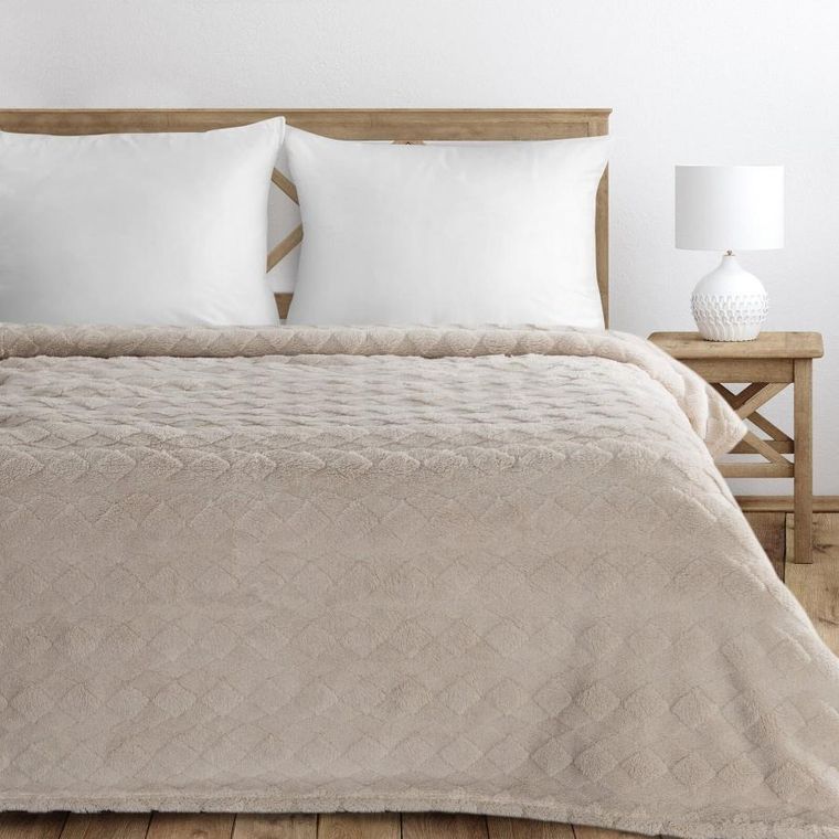 Eurofirany, koc d91, Nancy, 200-220 cm, beżowy