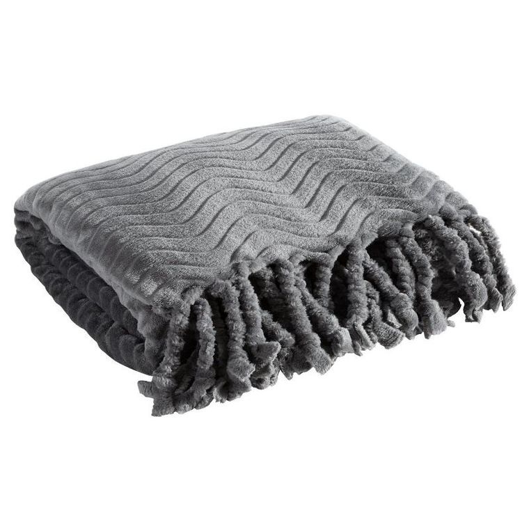 Eurofirany, koc Emma, 150-200 cm, stalowy