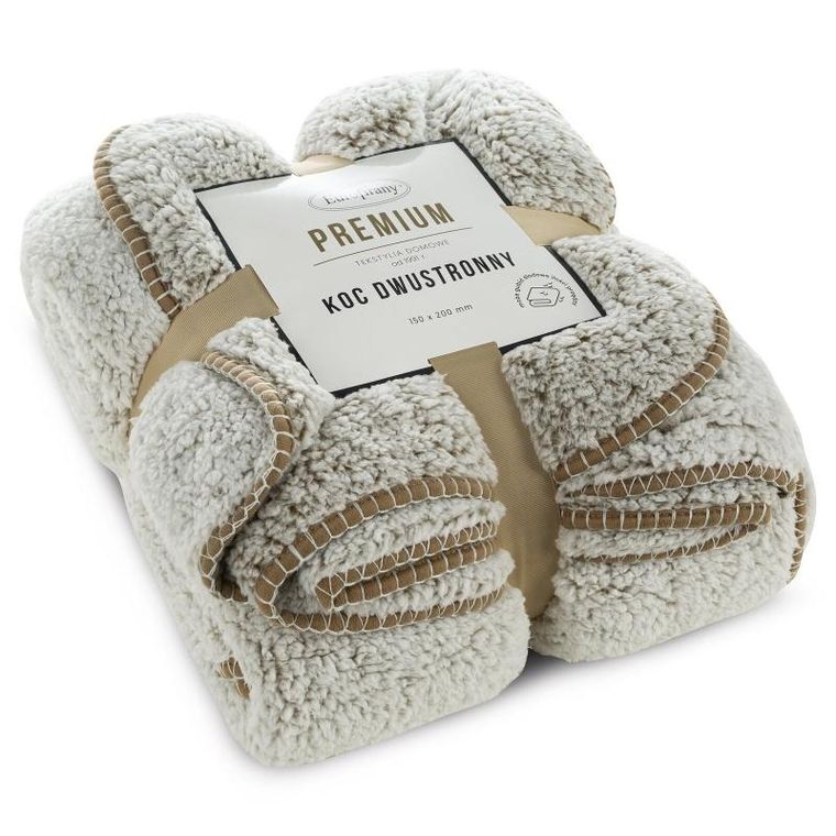 Eurofirany, koc koala, beżowy, 200-220 cm