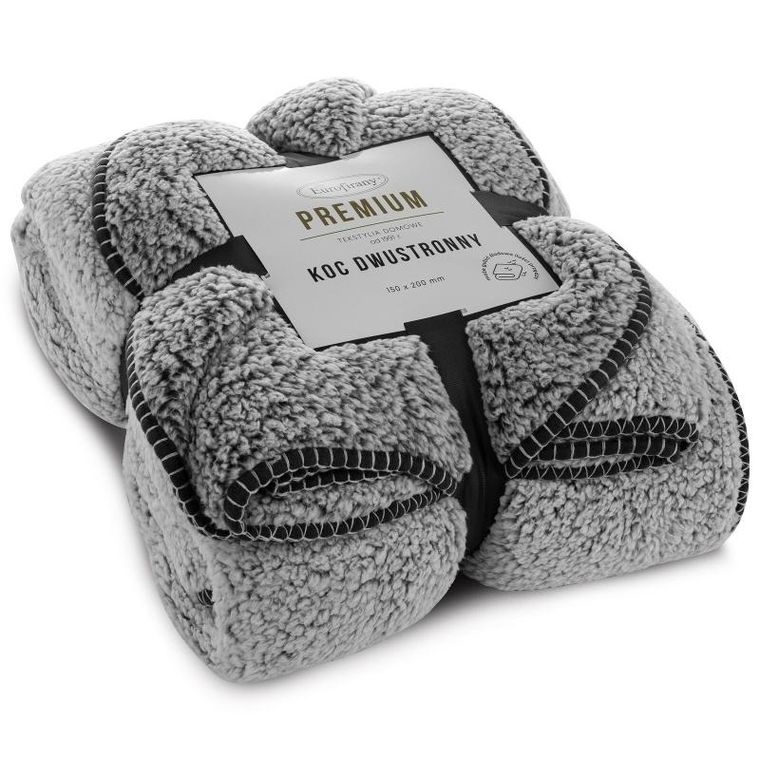 Eurofirany, koc koala stalowy, 70-160 cm