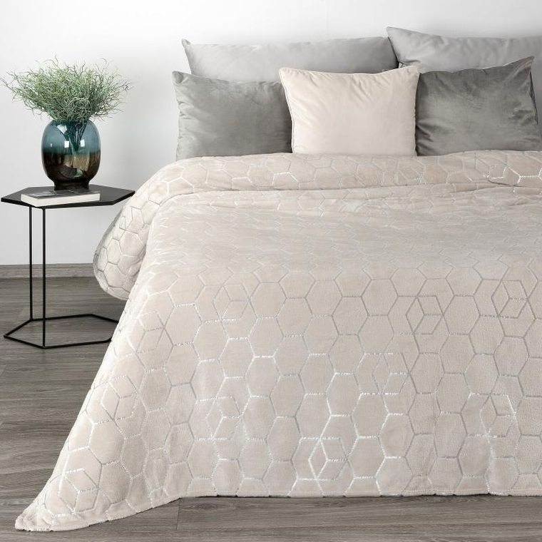 Eurofirany, koc Malibu, 150-200 cm, kremowy