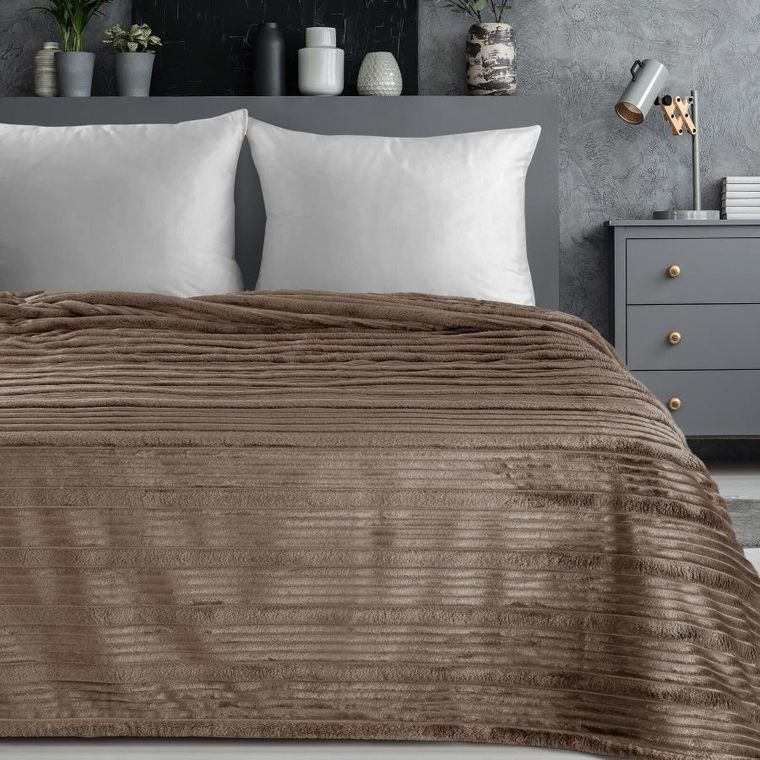 Eurofirany, koc Nina, 150-200 cm, beżowy