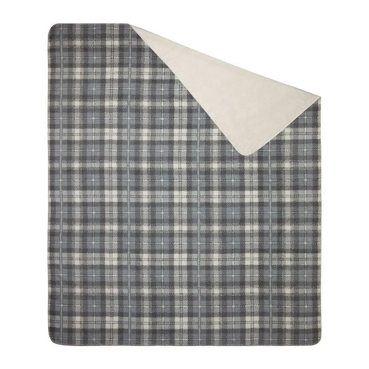 Eurofirany, koc świąteczny, Santa, 200-220 cm, szary