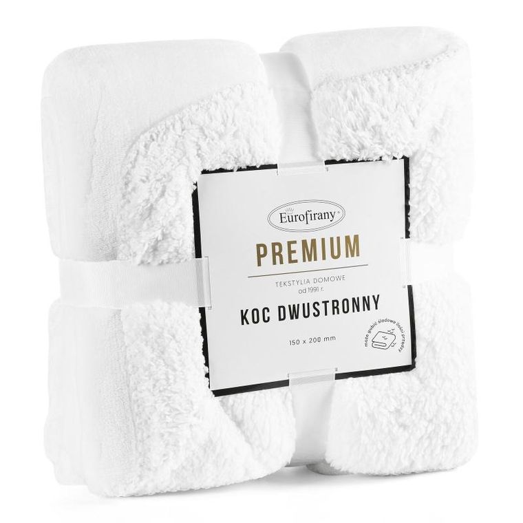 Eurofirany, koc Tedy, biały, 70-160 cm