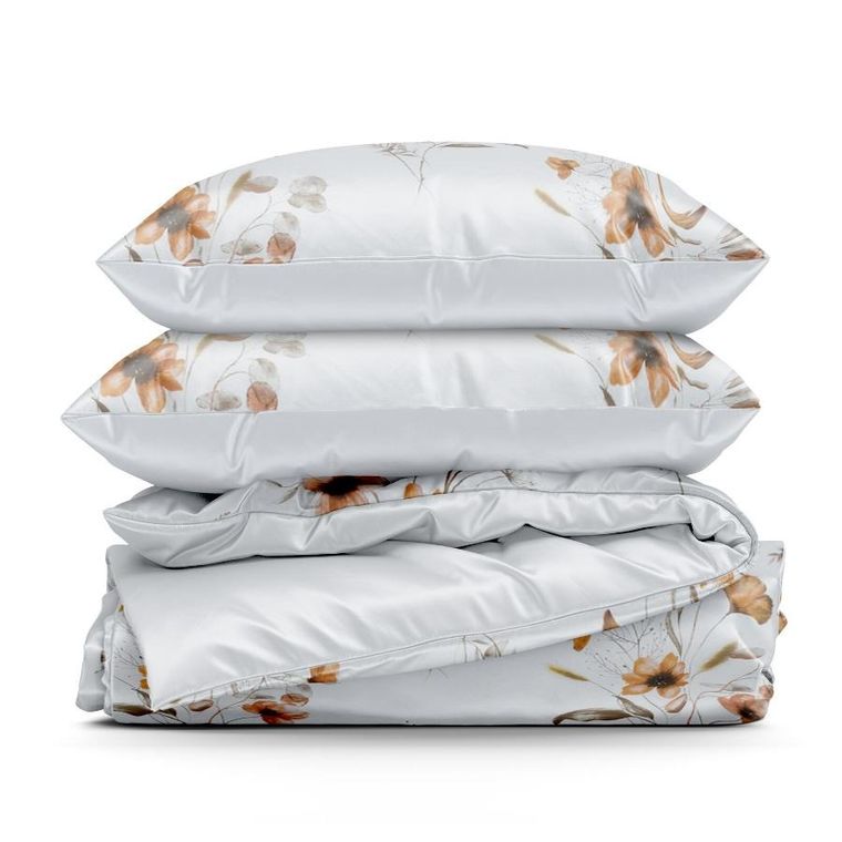 Eurofirany, komplet pościeli bawełnianej, Celine, 140-200 cm, biały